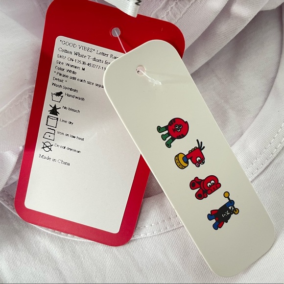 Good Vibes TShirt White XLarge - Picture 9 of 10